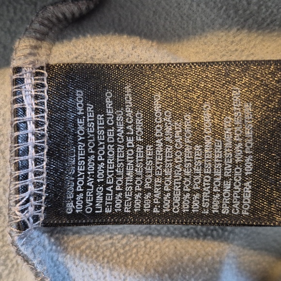 North Face girls size Large 14/16 gray and silver full zipper hoodie VGUC - Picture 7 of 8